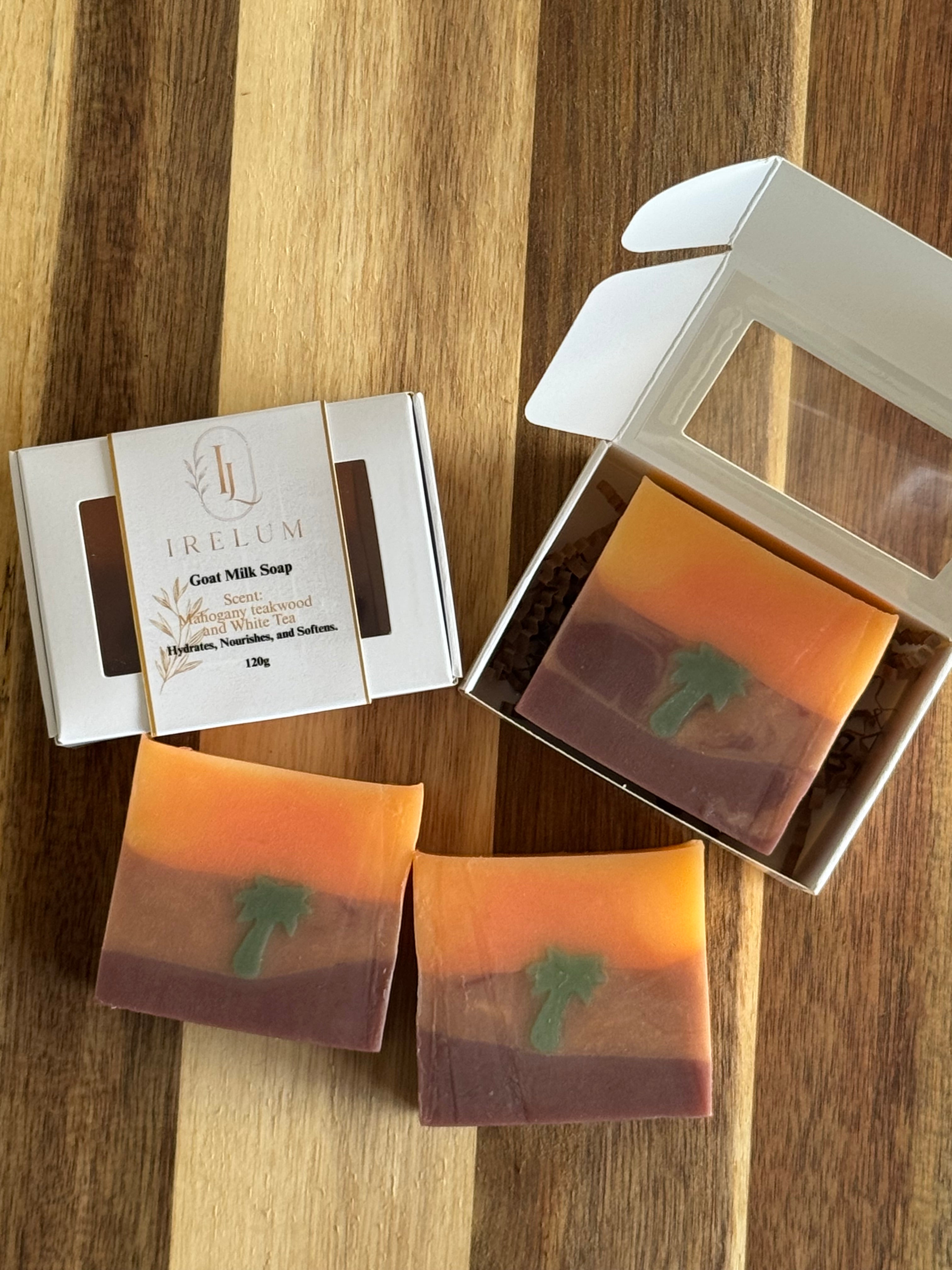 Mahogany Teakwood & White Tea Goat Milk Soap