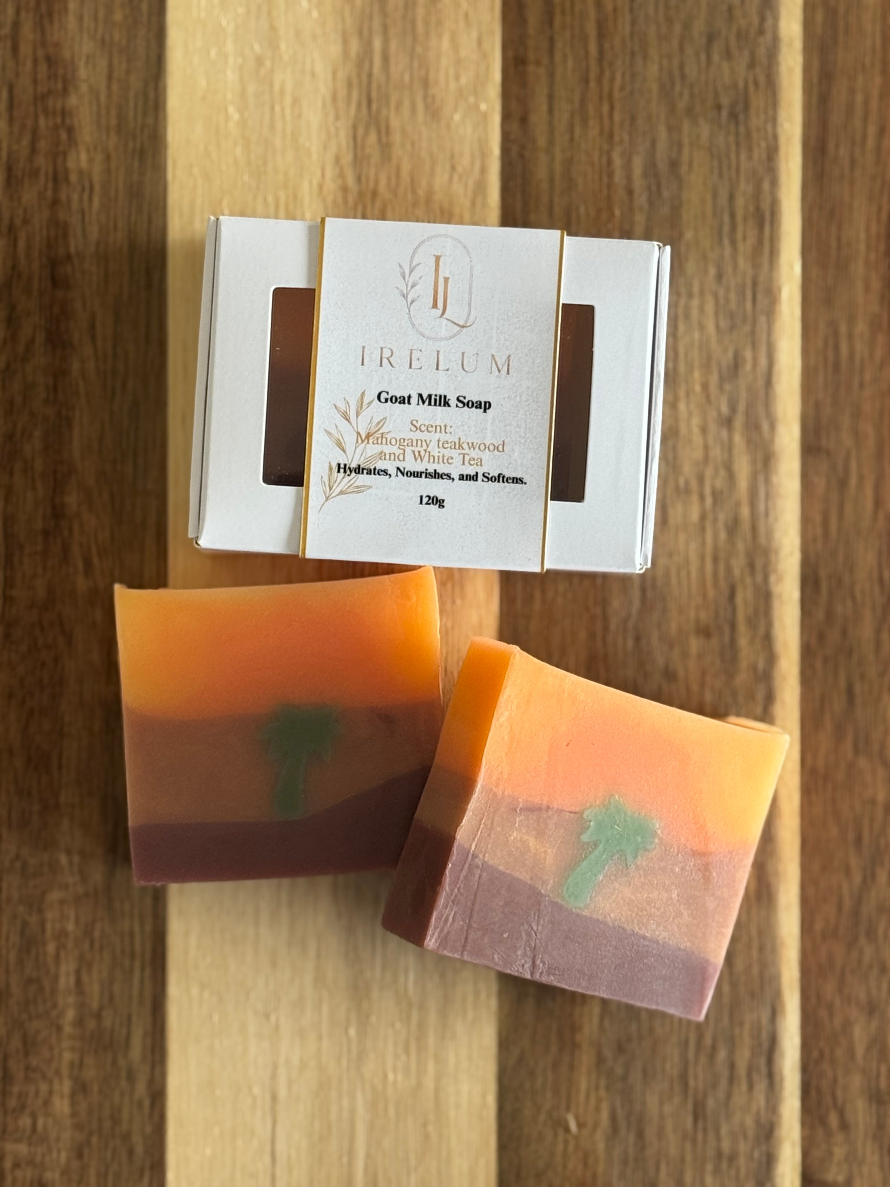 Mahogany Teakwood & White Tea Goat Milk Soap