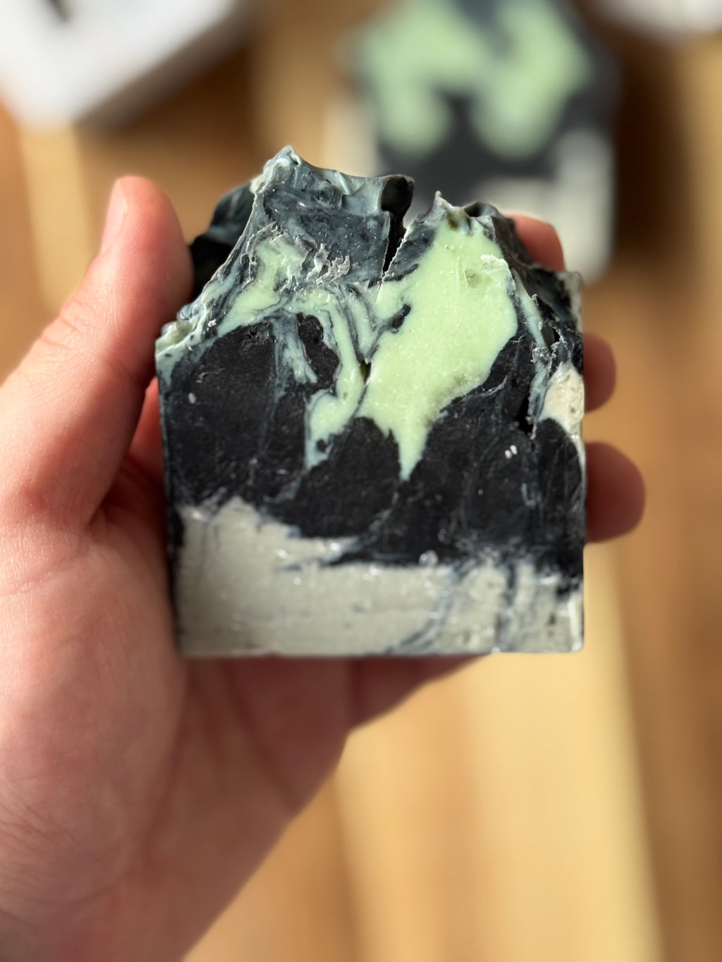 Activated Charcoal Cold Process Soap | Eucalyptus & Spearmint | Handmade Artisan Soap
