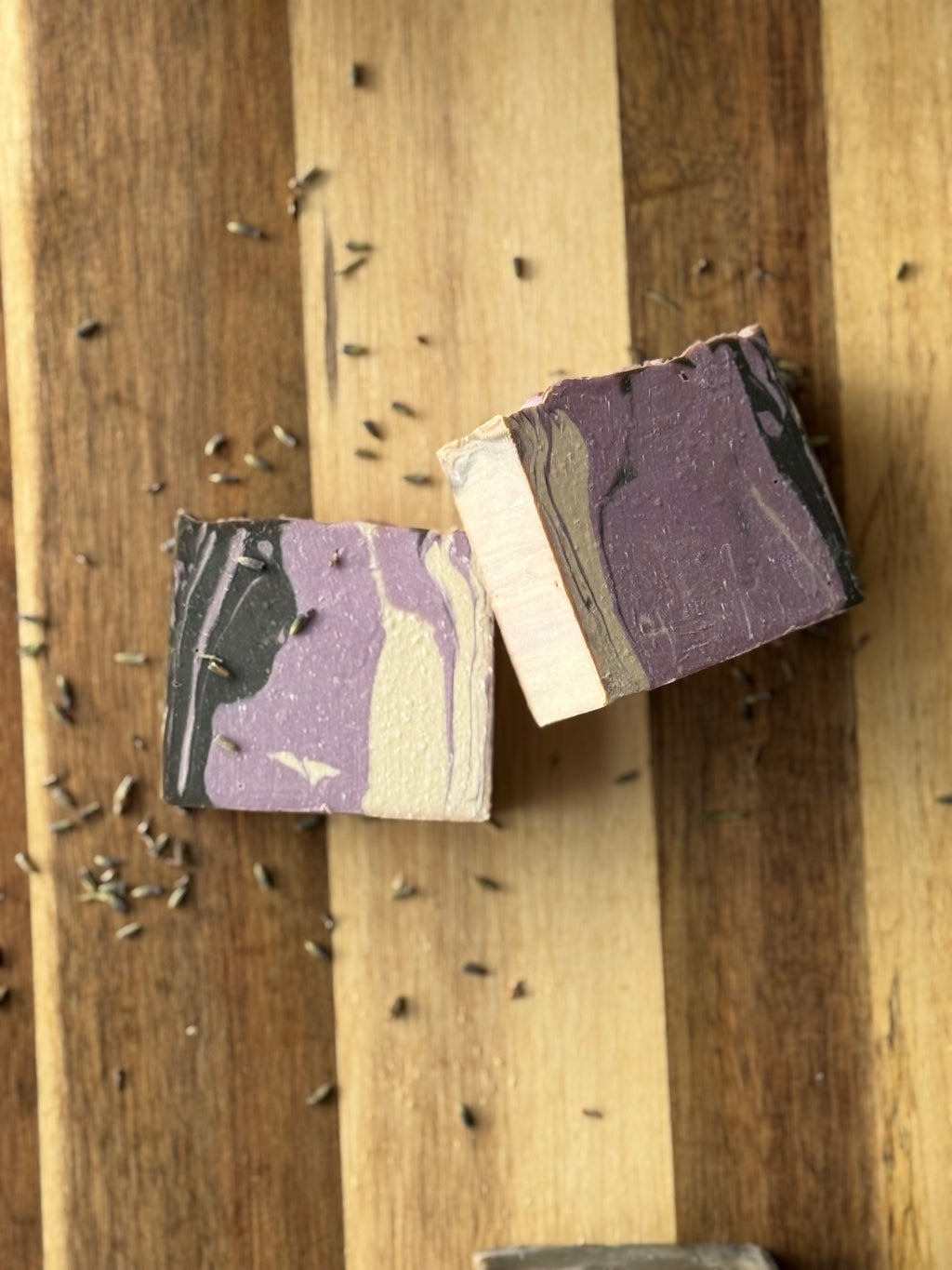 Lavender & Black Amber Cold Process Soap | Handmade Artisan Soap | Warm Floral Fragrance