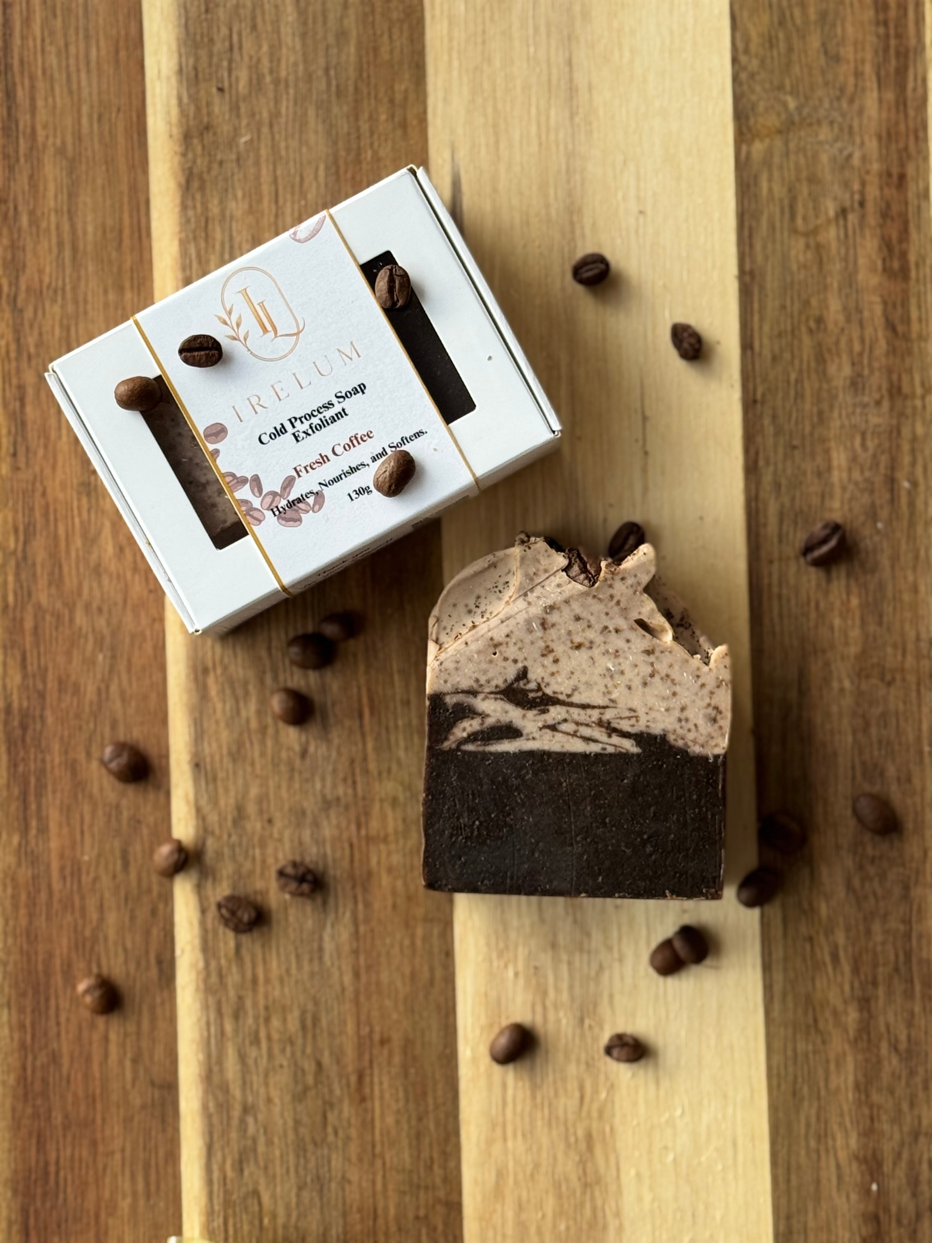 Coffee Scrub Cold Process Soap | Handmade Exfoliating Soap | Real Ground Coffee